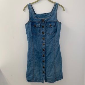 70s Vintage Jean Dress